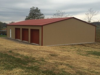 Pre-Fab Steel Building | Vertical Roof | 40W x 48L x 10H | Metal Building